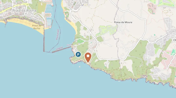 Map showing the location of Praia dos Caneiros