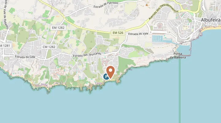 Map showing the location of Praia de São Rafael
