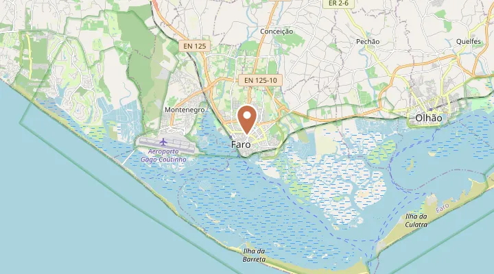 Map showing the location of Faro