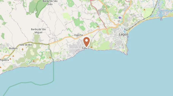 Map showing the location of Luz