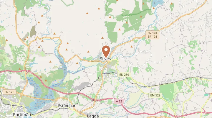 Map showing the location of Silves