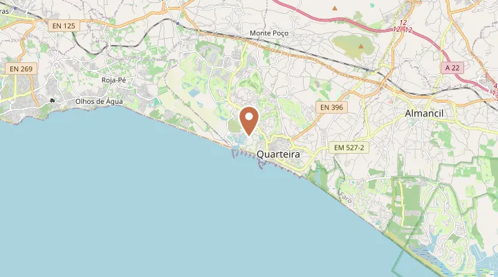 Map showing the location of Vilamoura